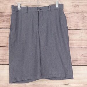 Nike Shorts Boys XL 30 Gray Chino Golf Polyester Spandex Adjustable Waist